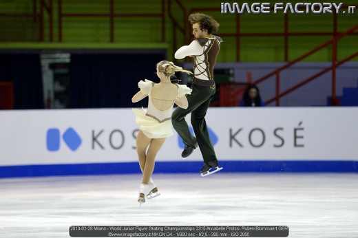 2013-02-28 Milano - World Junior Figure Skating Championships 2315 Annabelle Prolss- Ruben Blommaert GER